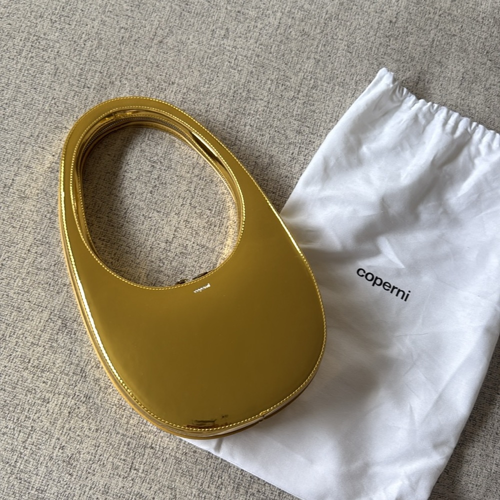 Coperni Metallic Gold Shoulder bag
